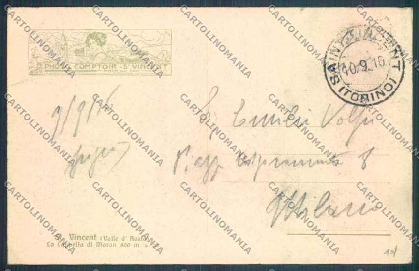 Aosta Saint Vincent cartolina ZQ4722 – retro