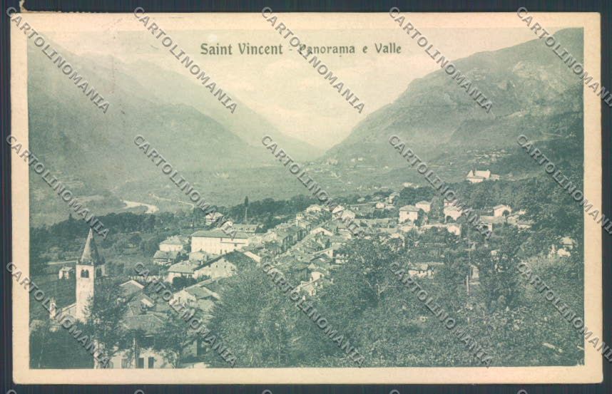 Aosta Saint Vincent cartolina ZQ4727 – fronte