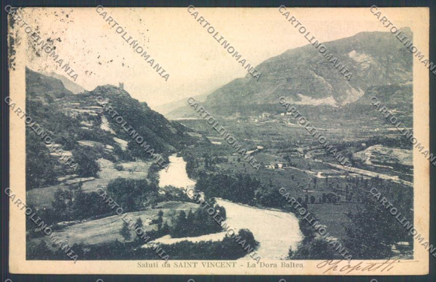 Aosta Saint Vincent cartolina ZQ4728 – fronte