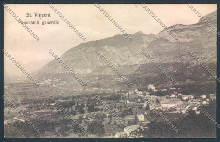 Aosta Saint Vincent PIEGHINA cartolina ZQ4732 – fronte