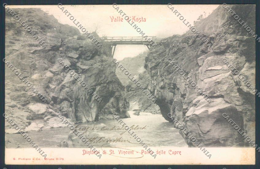 Aosta Saint Vincent cartolina ZQ4734 – fronte