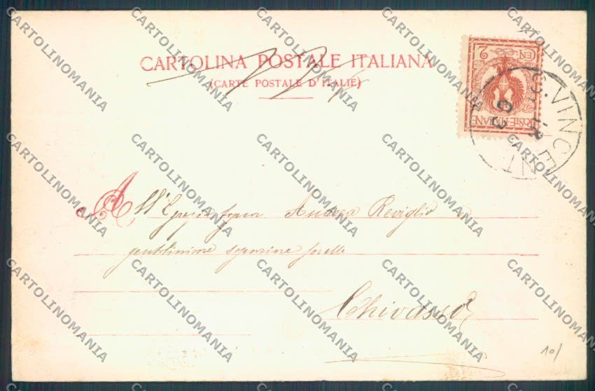 Aosta Saint Vincent cartolina ZQ4734 – retro