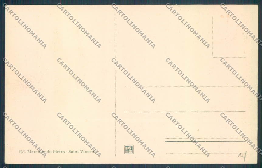 Aosta Saint Vincent cartolina ZQ4743 – retro