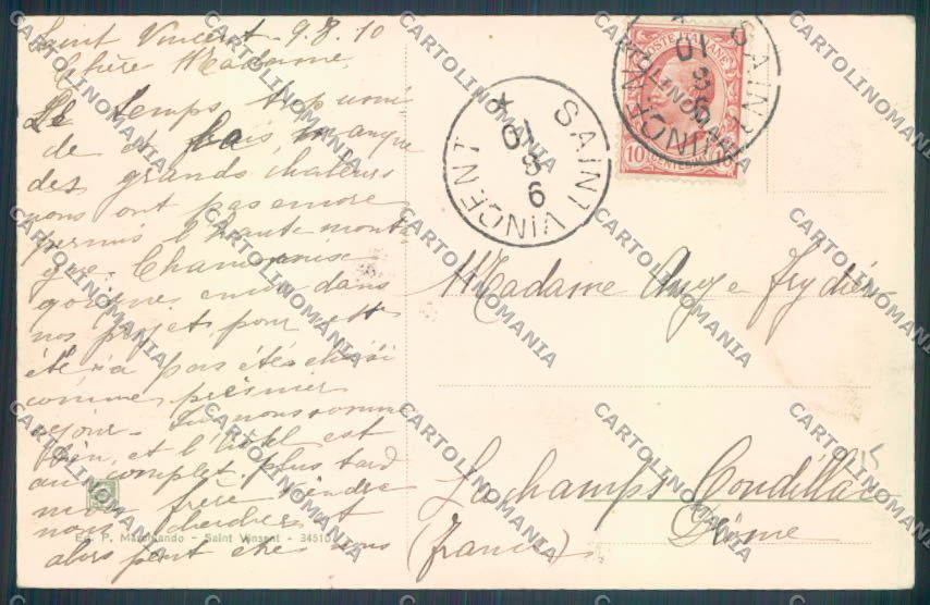 Aosta Saint Vincent cartolina ZQ4746 – retro