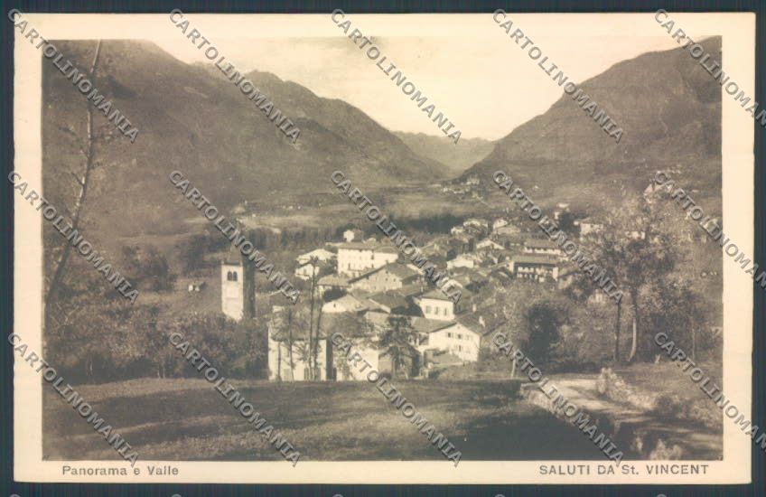 Aosta Saint Vincent cartolina ZQ4750 – fronte