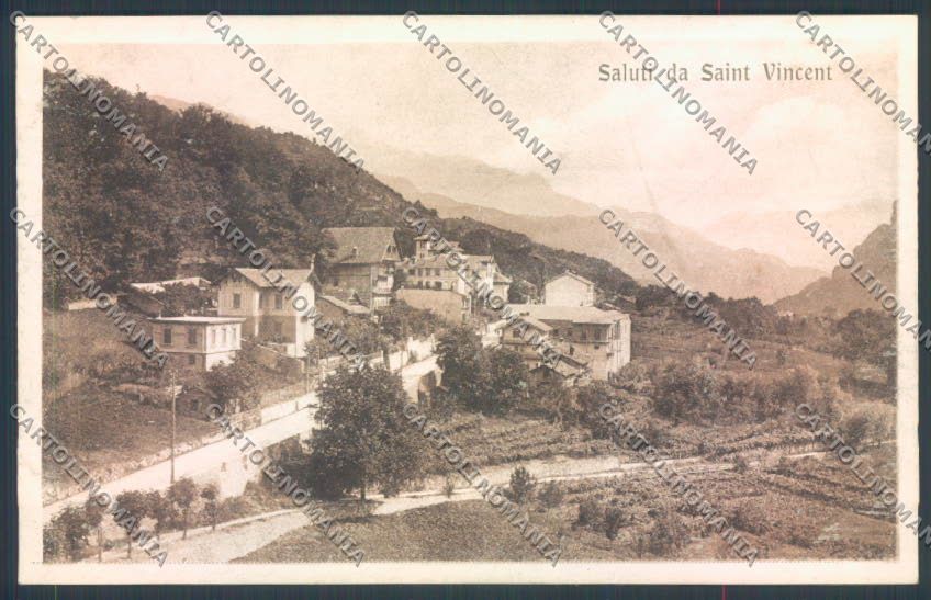Aosta Saint Vincent cartolina ZQ4762 – fronte