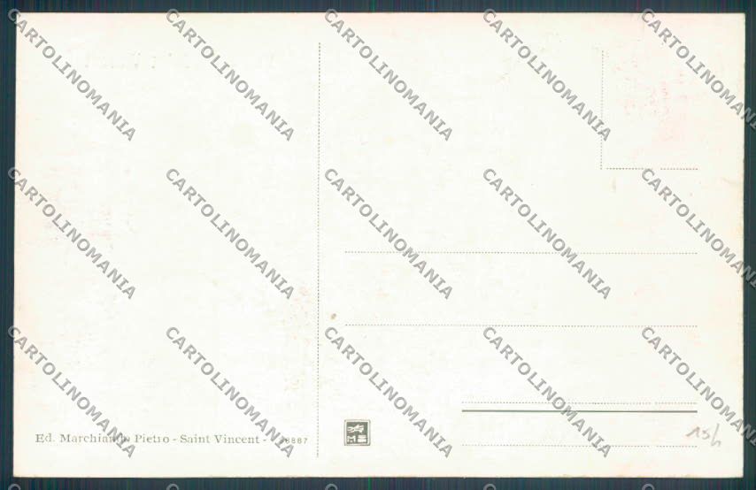 Aosta Saint Vincent cartolina ZQ4762 – retro