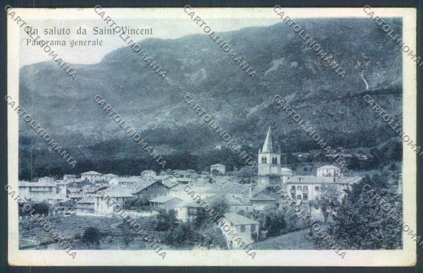 Aosta Saint Vincent PIEGHINE cartolina ZQ4772 – fronte