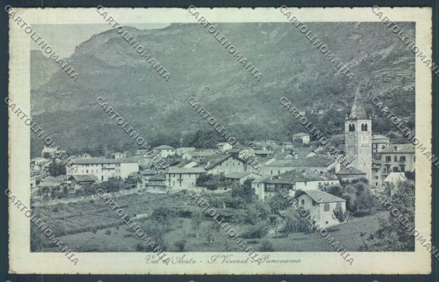 Aosta Saint Vincent cartolina ZQ4773 – fronte