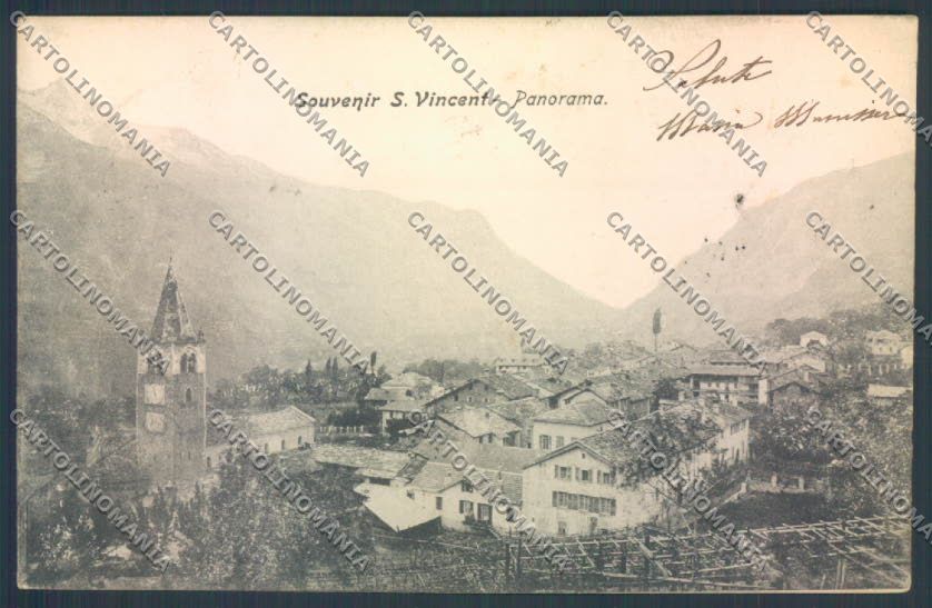 Aosta Saint Vincent cartolina ZQ4782 – fronte