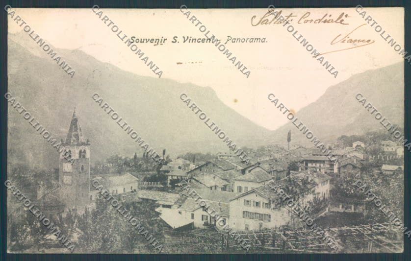 Aosta Saint Vincent cartolina ZQ4794 – fronte