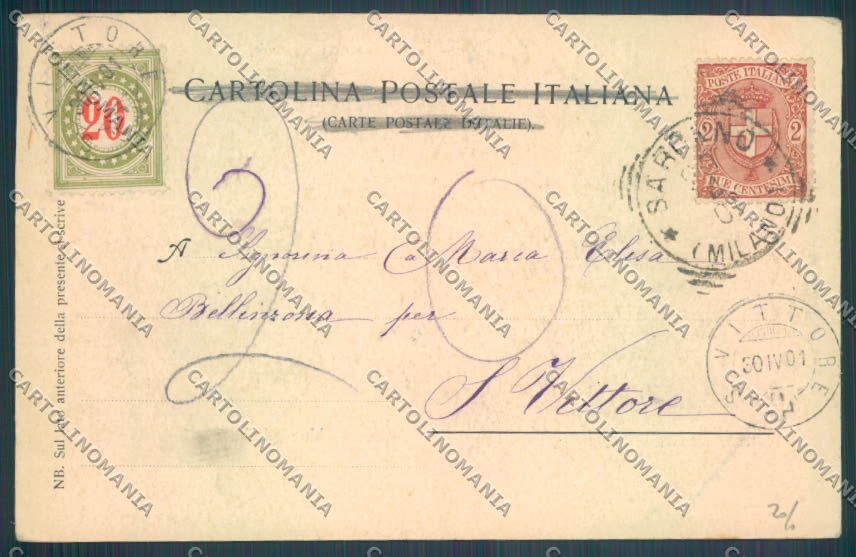 Aosta Saint Vincent cartolina ZQ4798 – retro