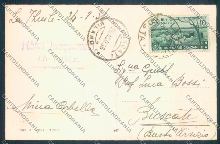 Aosta La Thuile cartolina ZQ4804 – retro