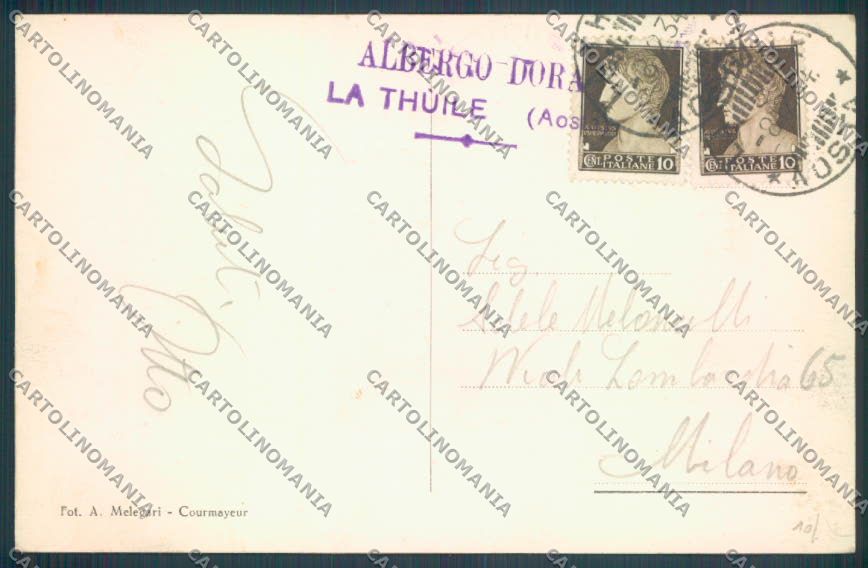 Aosta La Thuile cartolina ZQ4806 – retro