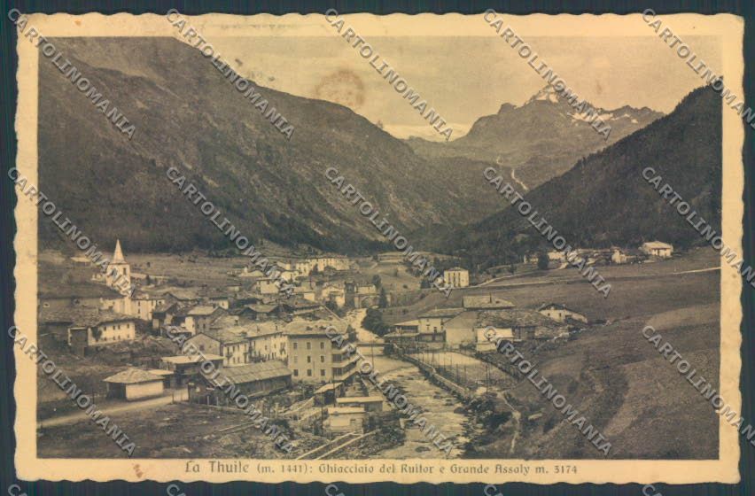 Aosta La Thuile PIEGHE cartolina ZQ4809 – fronte