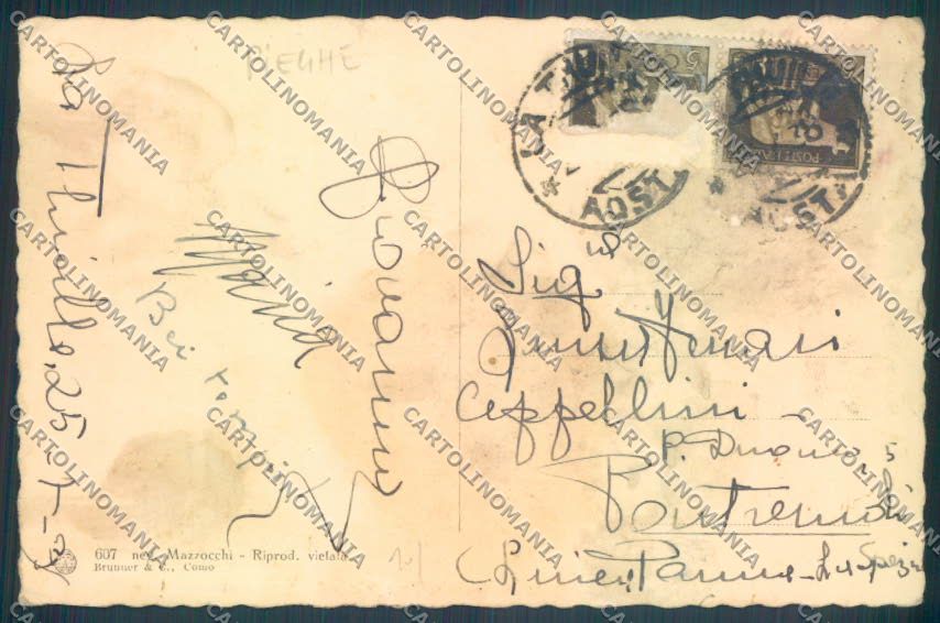 Aosta La Thuile PIEGHE cartolina ZQ4809 – retro