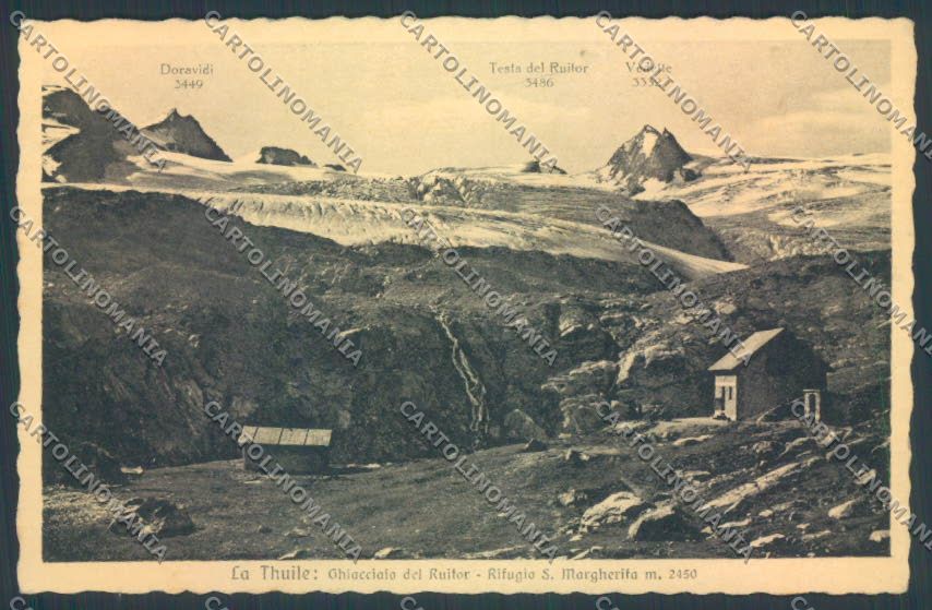 Aosta La Thuile Rifugio Santa Margherita cartolina ZQ4813 – fronte