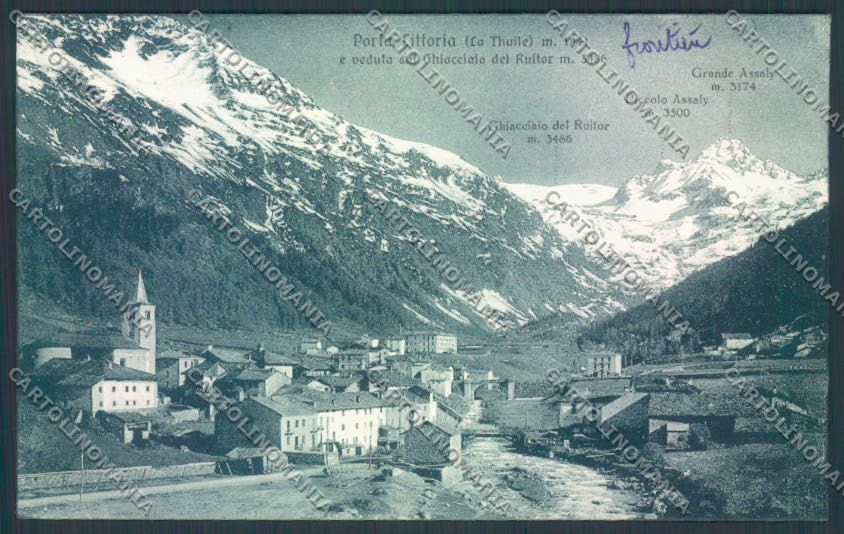 Aosta La Thuile Porta Littoria cartolina ZQ4820 – fronte