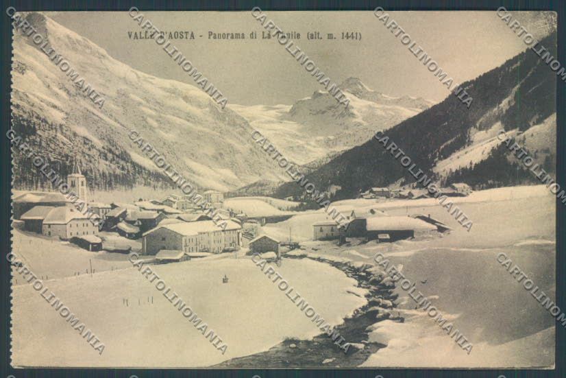 Aosta La Thuile Nevicata cartolina ZQ4826 – fronte