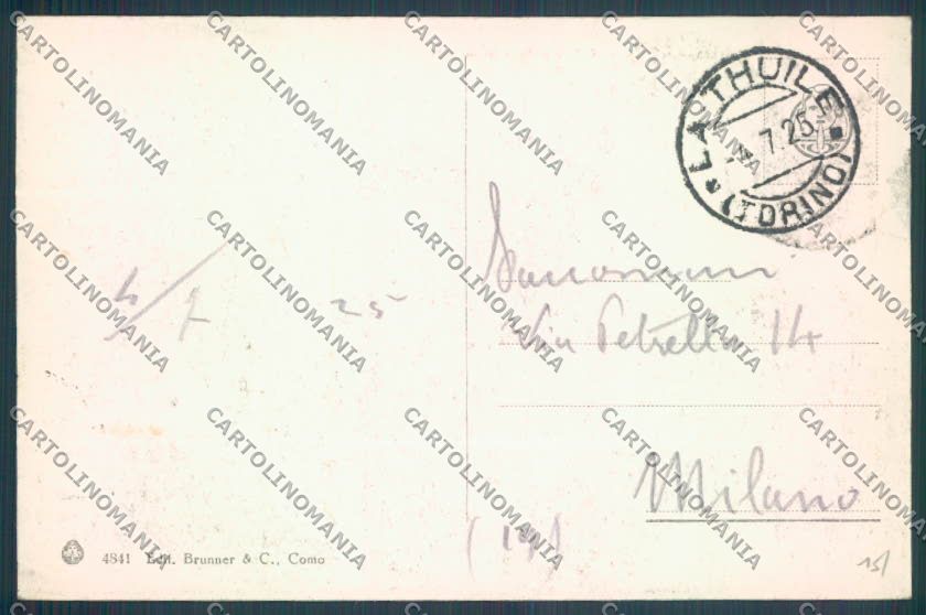 Aosta La Thuile cartolina ZQ4830 – retro