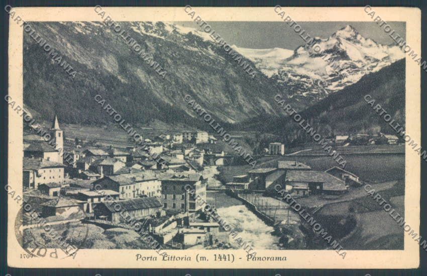 Aosta La Thuile Porta Littoria cartolina ZQ4838 – fronte