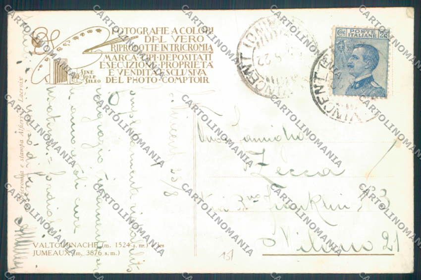 Aosta Valtournenche cartolina ZQ4866 – retro