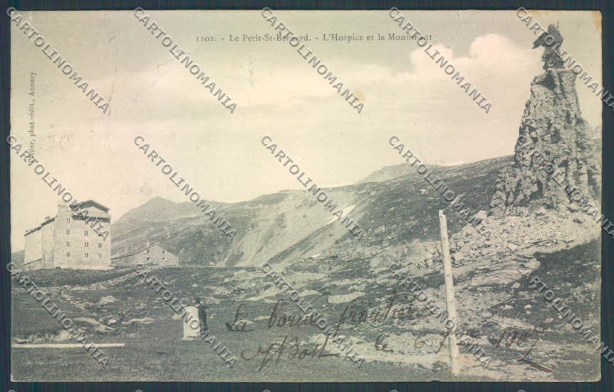 Aosta La Thuile Piccolo San Bernardo cartolina ZQ4883 – fronte