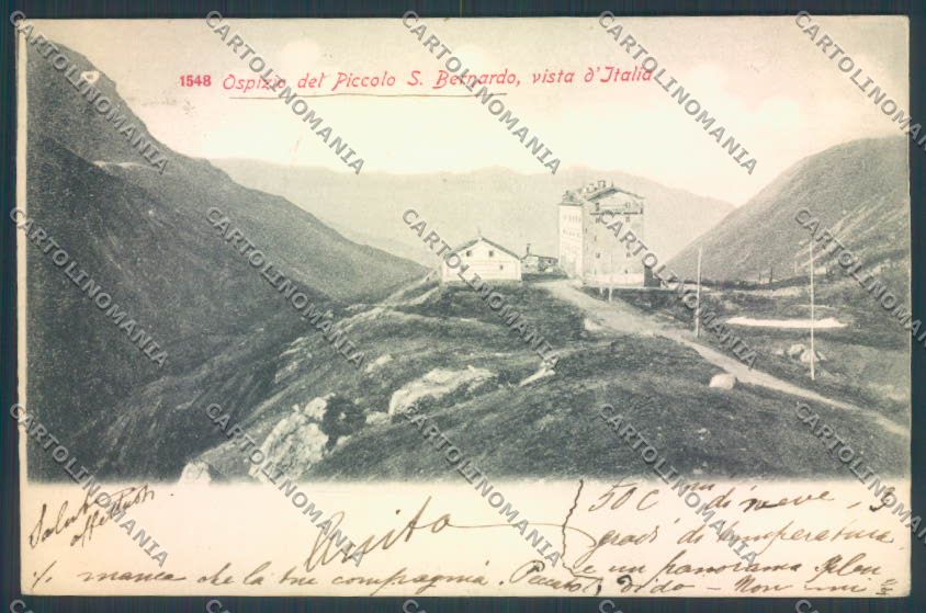 Aosta La Thuile Piccolo San Bernardo cartolina ZQ4887 – fronte