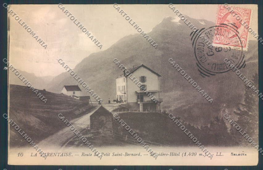 Aosta La Thuile Piccolo San Bernardo cartolina ZQ4894 – fronte