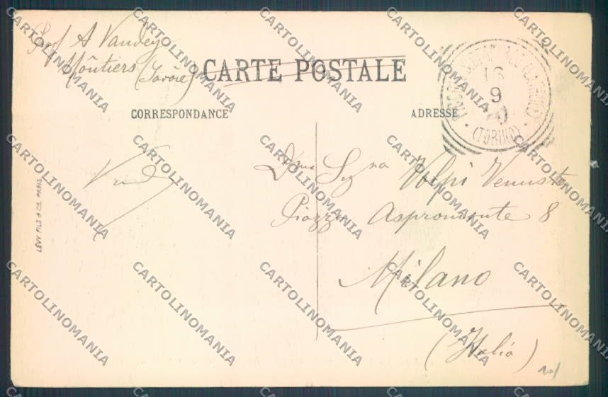 Aosta La Thuile Piccolo San Bernardo cartolina ZQ4894 – retro