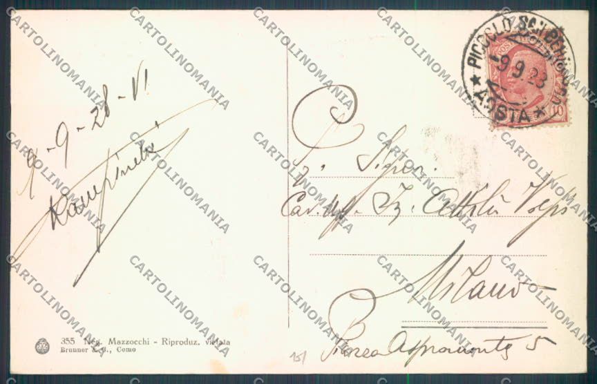 Aosta La Thuile Piccolo San Bernardo cartolina ZQ4932 – retro