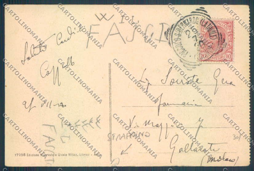 Aosta La Thuile Piccolo San Bernardo STRAPPINO cartolina ZQ4944 – retro