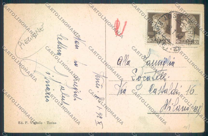 Aosta Ayas Champoluc Nevicata Monte Rosa PIEGHINE cartolina ZQ4950 – retro