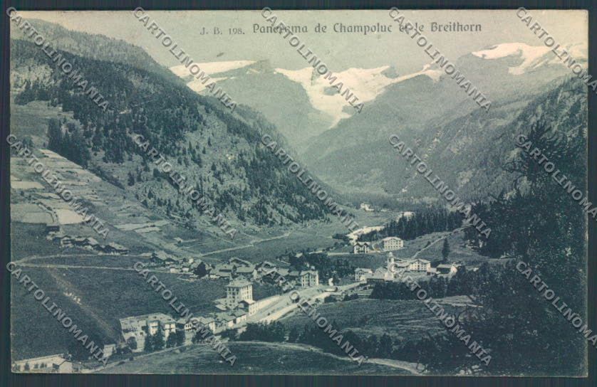 Aosta Ayas Champoluc Monte Rosa cartolina ZQ4955 – fronte