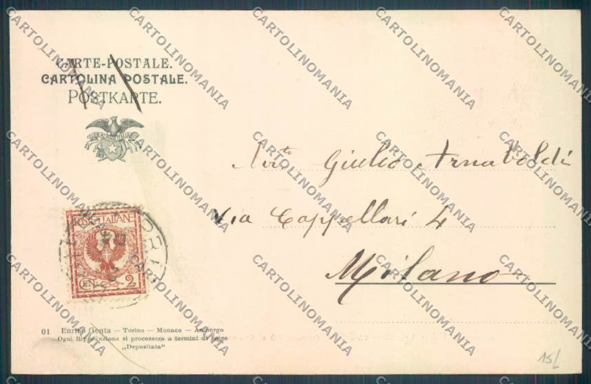Aosta Prè Saint Didier Genta cartolina ZQ4964 – retro