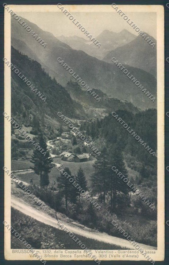 Aosta Brusson cartolina ZQ4971 – fronte