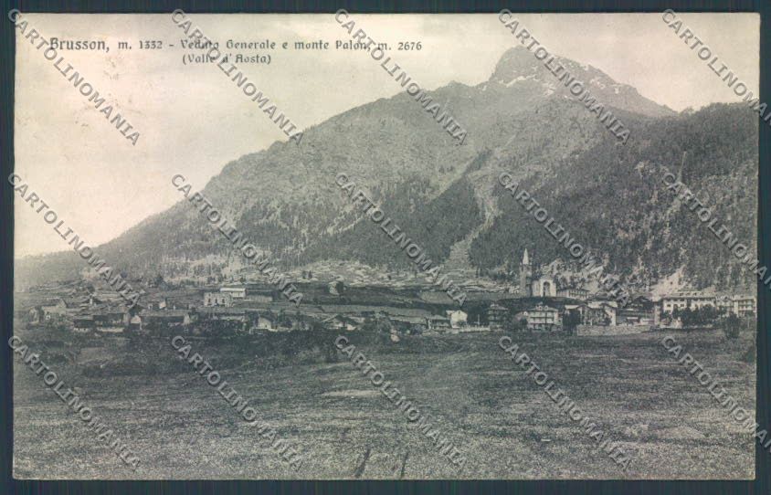 Aosta Brusson cartolina ZQ4973 – fronte
