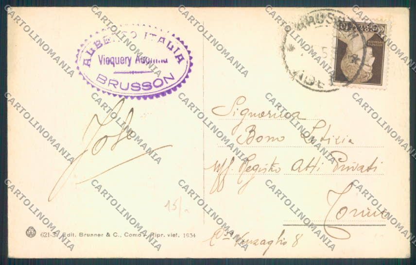 Aosta Brusson cartolina ZQ4975 – retro