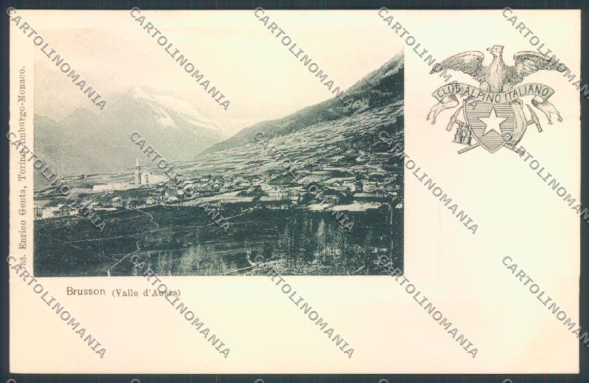 Aosta Brusson CAIcartolina ZQ4976 – fronte