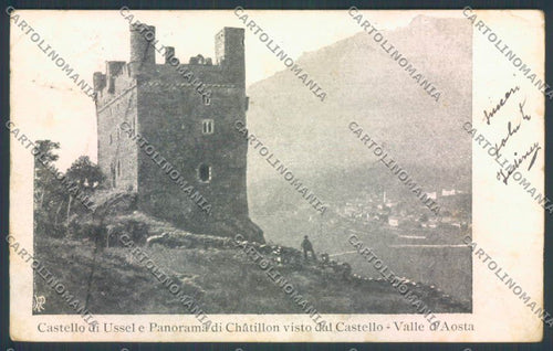 Aosta Chatillon PIEGHE cartolina ZQ4981 – fronte