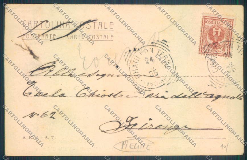Aosta Chatillon PIEGHE cartolina ZQ4981 – retro