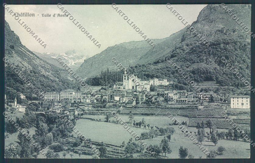 Aosta Chatillon cartolina ZQ4985 – fronte