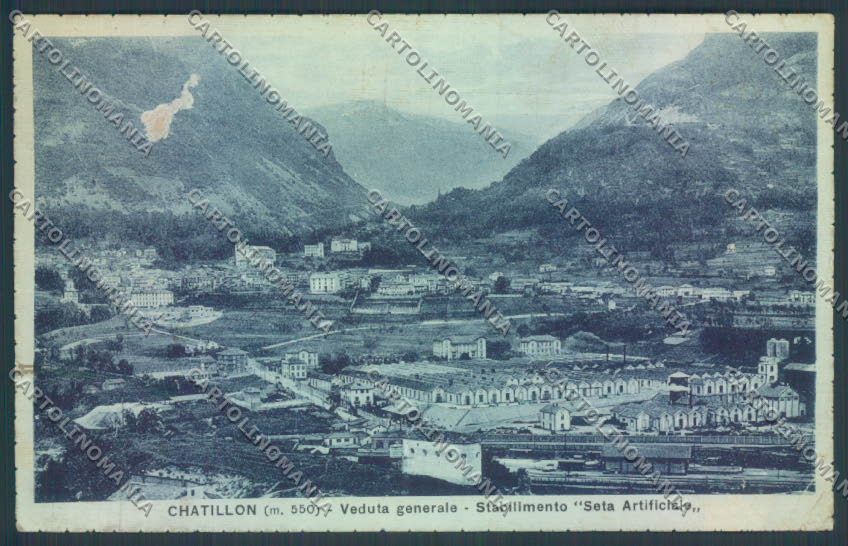 Aosta Chatillon ABRASA cartolina ZQ4986 – fronte