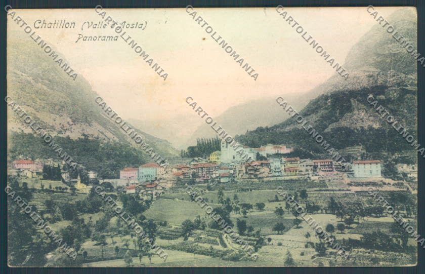 Aosta Chatillon STRAPPINO cartolina ZQ4988 – fronte