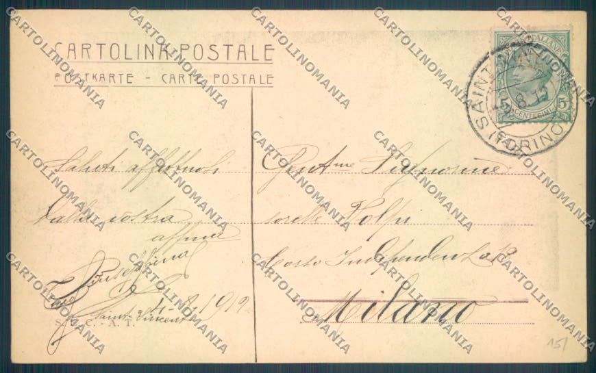 Aosta Chatillon cartolina ZQ4994 – retro