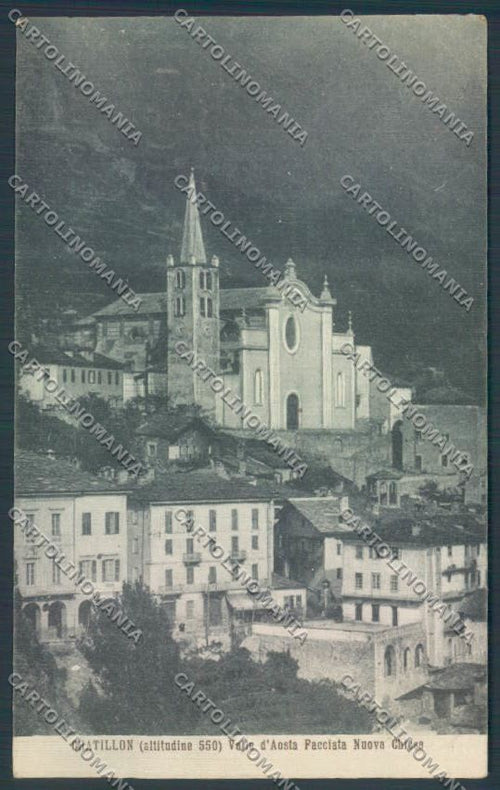 Aosta Chatillon Genta cartolina ZQ5002 – fronte