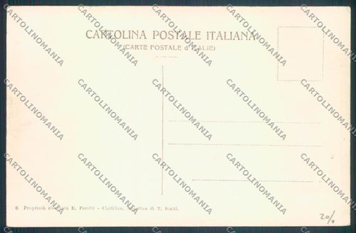 Aosta Chatillon cartolina ZQ5003 – retro