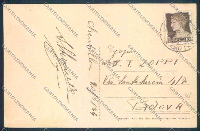 Aosta Chatillon cartolina ZQ5005 – retro