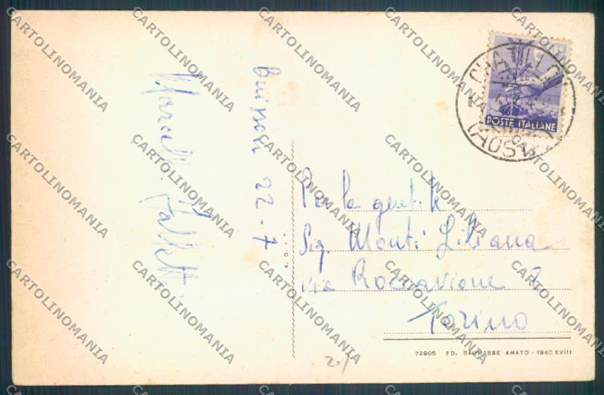 Aosta Antey Saint Andrè Buisson cartolina ZQ5015 – retro