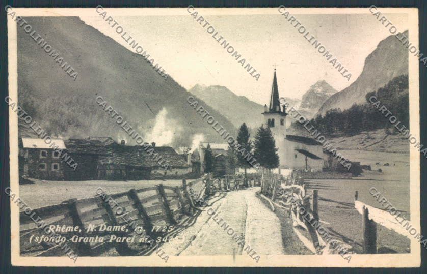 Aosta Rhemes Notre Dame cartolina ZQ5020 – fronte
